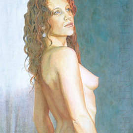 John Heath: 'Astrid', 2008 Acrylic Painting, nudes. Artist Description:  An original painting also available as a giclee print in a limited edition of 95. The watermark is not on the original painting or prints. ...