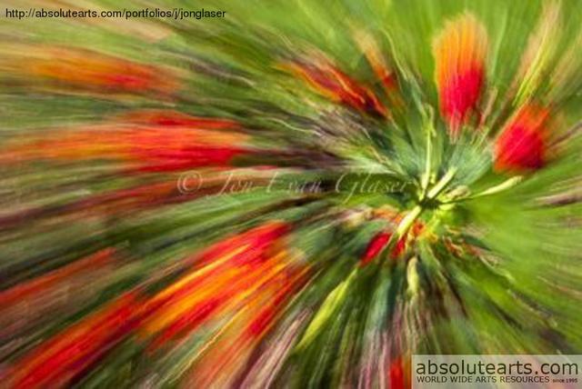 Artist Jon Glaser. 'Swirl Or Red' Artwork Image, Created in 2011, Original Photography Infrared. #art #artist