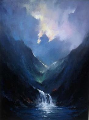 Jorge Leanza: 'Majectic Mountain', 2006 Oil Painting, Landscape. the perfect romance of natures. . . ....