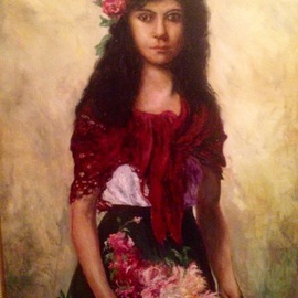 Joseph Porus: 'Always the Bridesmaid', 2016 Oil Painting, Portrait. Artist Description:                                 Oil on linen                                                           ...