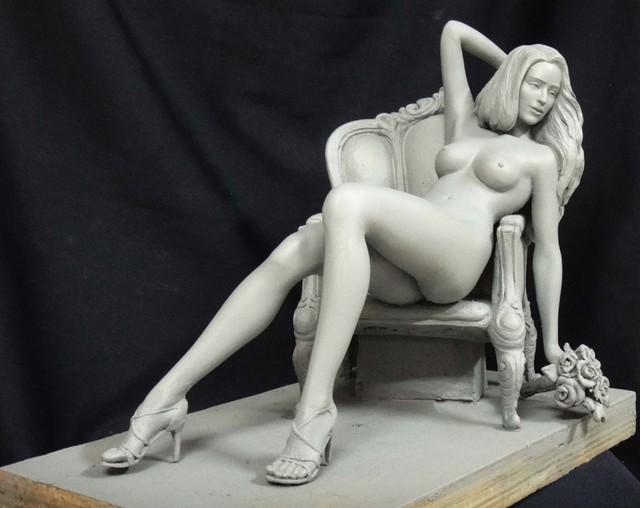 Artist Joy And Willy Danaipitak. 'Rosemary' Artwork Image, Created in 2014, Original Sculpture Bronze. #art #artist