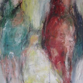 Hans-ruedi Kammermann: 'trilogia gioccosa', 2010 Oil Painting, Gestalt. 