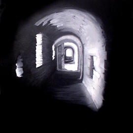 Kenneth-edward Swinscoe: 'The light at the end of the tunnel', 2011 Oil Painting, Portrait. 