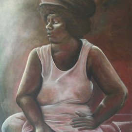 Kyle Foster: 'Lady From Fells Point', 2006 Oil Painting, Figurative. 