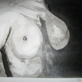 Ken Hovren: '1969', 2009 Ink Painting, nudes. 