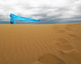 Mir Kian Roshannia: 'Wind', 2008 Color Photograph, Spiritual.  The spirit of wind in Desert ...