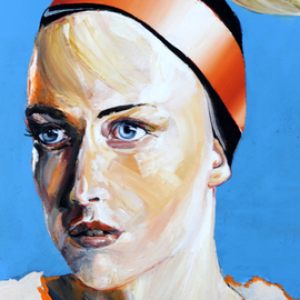 Ekaterina Kolesnik: 'alexandra', 2018 Oil Painting, Portrait. Artist Description: Portrait, Oil, Painting...