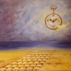 Yulia Korneva: 'The Memory of the Time', 2006 Oil Painting, Surrealism. Artist Description:  The Memory of the Time; oil on canvas.From the description for Cedas Fiat Soicial Exhibition 2007