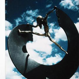 Ivan Kosta: 'Breaking The Circle', 1995 Mixed Media Sculpture, Abstract Figurative. Artist Description:  see 