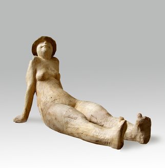 Vladimir Gavronsky: 'The nudist', 2007 Wood Sculpture, undecided. 