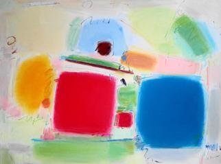 Lana Picciano: 'Hanky Panky', 2013 Oil Painting, Abstract.   turquoise              ...