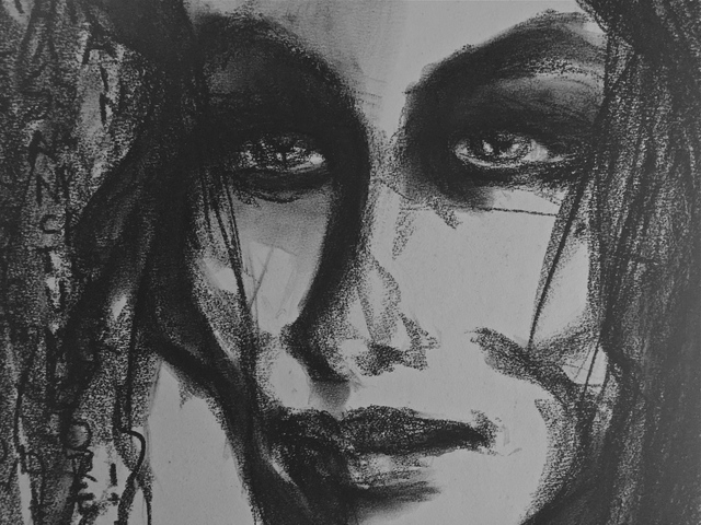 Artist Luise Andersen. 'Feel In Black On White Detail NOT JUSTWORDS III' Artwork Image, Created in 2015, Original Fiber. #art #artist