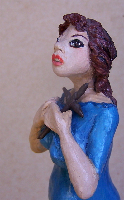 Artist Luise Andersen. 'First Touch With Clay Sculpture Detail I YOU SAVED ME LORD NOW WHAT AM I GOING TO DO ' Artwork Image, Created in 2008, Original Fiber. #art #artist
