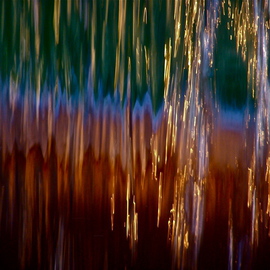 Luise Andersen: 'Fontana Fountain SUNSET AGLOW I', 2013 Color Photograph, Abstract. Artist Description:  . . . like liquid golden threads. . facets in crystal waters reflected all colors around. . green from grasses. . still blue of skies and 'air' . . . the rust of base and copper tones. . . yellows. . reds. . a feast for my eyes. .uploaded Jan. 31,2013size for uploading purpose onlycopies not available at ...