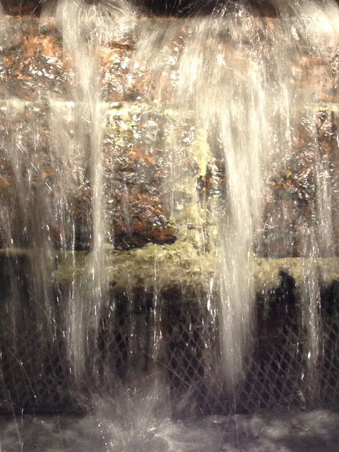Artist Luise Andersen. 'Night Sets Down In My City I Water Fountains' Artwork Image, Created in 2014, Original Fiber. #art #artist