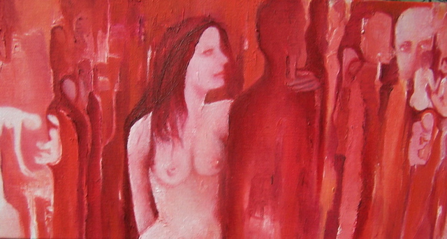 Artist Luise Andersen. 'REDS ' Artwork Image, Created in 2008, Original Fiber. #art #artist