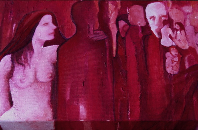 Artist Luise Andersen. 'REDS DETAIL II Jltwfr' Artwork Image, Created in 2008, Original Fiber. #art #artist