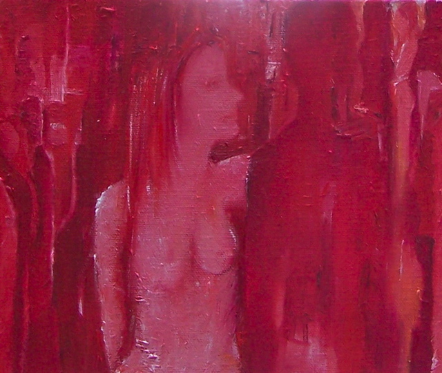 Artist Luise Andersen. 'RED DETAIL DAY PIC FEB TWFR' Artwork Image, Created in 2008, Original Fiber. #art #artist