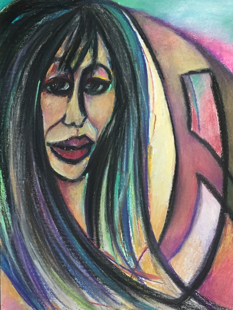 Artist Luise Andersen. 'Express In Colors Of Pastel VI Oct 31 2015' Artwork Image, Created in 2015, Original Fiber. #art #artist