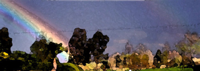 Artist Leo Evans. 'RAINBOW GOOSE CREEK 2' Artwork Image, Created in 2007, Original Photography Color. #art #artist