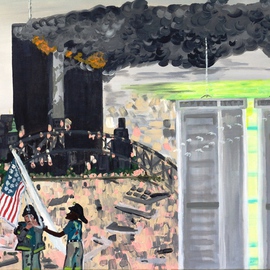 Leo Evans: 'SEPTEMBERELEVENTWOTHOUSANDONE', 2009 Acrylic Painting, World Conflict. Artist Description:  RELOAD ~  SEPTEMBERELEVENTWOTHOUSANDONE~ LEO EVANS ~ LEOEVANS. COM ~ ALL RIGHTS RESERVED 2009 ...