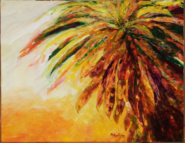 Patsy Mair  'Flair Of The Croton', created in 2005, Original Painting Acrylic.