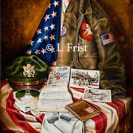 Lisa Frist: 'they gave their all', 2014 Oil Painting, Still Life. Artist Description: WWII B17 Bomber...