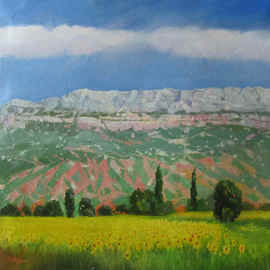 provencal landscape By Serge Akopov