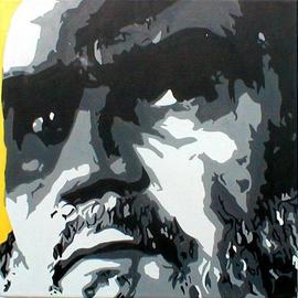 Asbjorn Lonvig: 'fundamentalism', 2003 Acrylic Painting, Portrait. Artist Description: From TEAM lonvig. dk.My eldest son Morten has created these paintings 