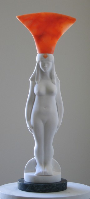 Lou Lalli  'Isis MMVII', created in 2007, Original Sculpture Stone.