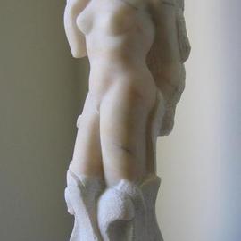 Lou Lalli: 'Primavera', 1996 Stone Sculpture, Figurative. Artist Description: Portuguese pink marble...