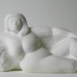 Lou Lalli: 'Reclining Venus 1', 1992 Stone Sculpture, Figurative. Artist Description: Carrara Statuario marble...