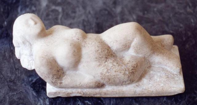 Lou Lalli  'Reclining Venus 2', created in 2000, Original Sculpture Stone.