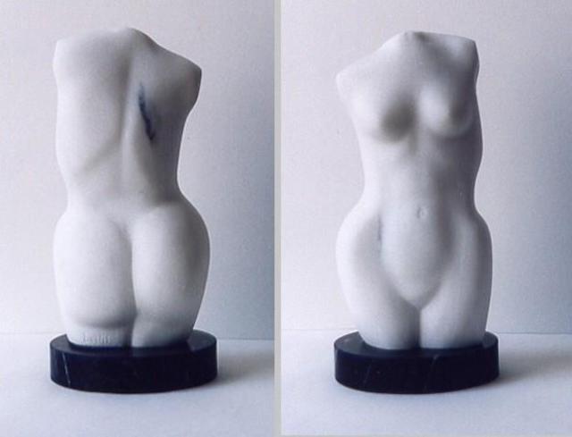 Lou Lalli  'Torso', created in 2003, Original Sculpture Stone.