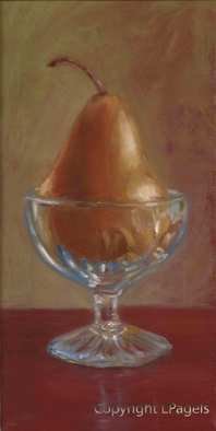 Laurie Pagels: 'The Pear', 2011 Oil Painting, Still Life.     Oil on Canvas     ...