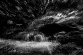 Bernhard Luettmer: 'SCHWARZES WASSER VII', 2010 Black and White Photograph, Abstract Landscape.                         Landscape in Tuscany/ Landscape, italy, tuscany, morning, totady, tree,                        ...