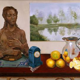 Luiz Henrique Azevedo: 'The hours', 2005 Oil Painting, Still Life. 