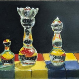 Lucille Rella: 'Your Move', 2006 Oil Painting, Still Life. 