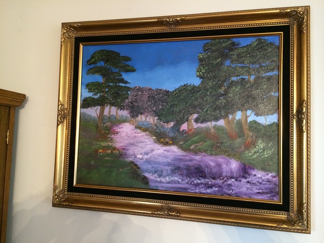 Artist Leonard Parker. 'Stream Dream' Artwork Image, Created in 2014, Original Painting Oil. #art #artist