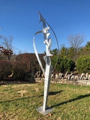 Mac Worthington: 'young dancers debut', 2020 Aluminum Sculpture, Abstract Figurative. Welded, polished with a machine brush finish...