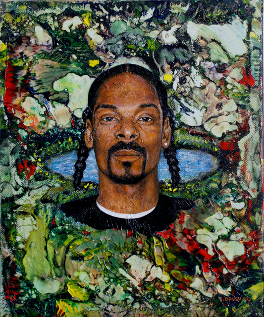 Edward Ofosu  'Snoop Dogg', created in 2007, Original Pastel Oil.