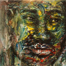 Edward Ofosu: 'Thoughts are things', 2010 Acrylic Painting, Abstract Figurative. Artist Description:    painting, portrait, abstract, figurative   ...
