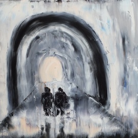 Marino Chanlatte: 'Light at the End of the Tunnel', 2016 Oil Painting, Abstract. Artist Description:  This painting is part of the series 