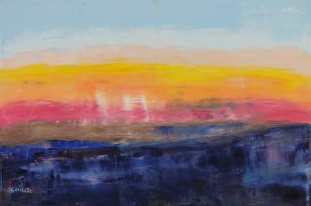 Marino Chanlatte  'Ocean 14', created in 2015, Original Pastel Oil.
