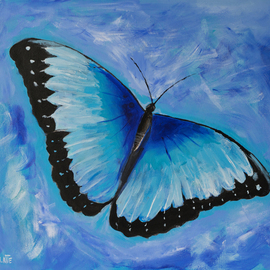 Marino Chanlatte: 'flight of the butterfly', 2018 Acrylic Painting, Abstract. Artist Description: Butterflies have been a permanent theme for me painting every year at least one. Free shipping in the continental US. ...