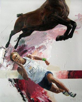 Martinho Dias: 'Applause 19', 2006 Acrylic Painting, Figurative. 
