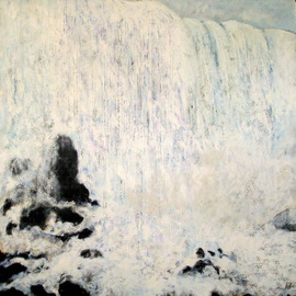 Marty Kalb: 'Niagara Falls', 2008 Acrylic Painting, Landscape. Artist Description: Niagara Falls has inspired so many extraordinary art works attempting to paint it again was a formidable challenge. I took a ride on the famous Maid of the Mist to get this very in your face presence.  ...