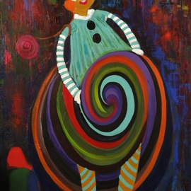Selin Melek Aktan: 'chic', 2008 Acrylic Painting, Abstract Figurative. 