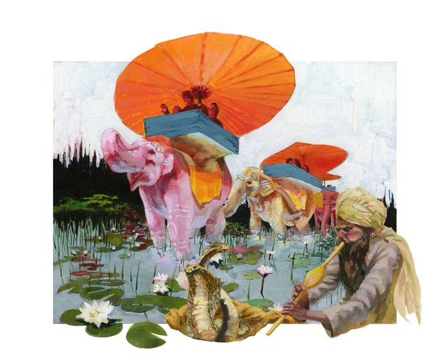Claire Menegatti  'Adventure', created in 2009, Original Painting Oil.
