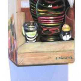 Eduardo Diaz: 'Tequila', 2003 Oil Painting, Still Life. 